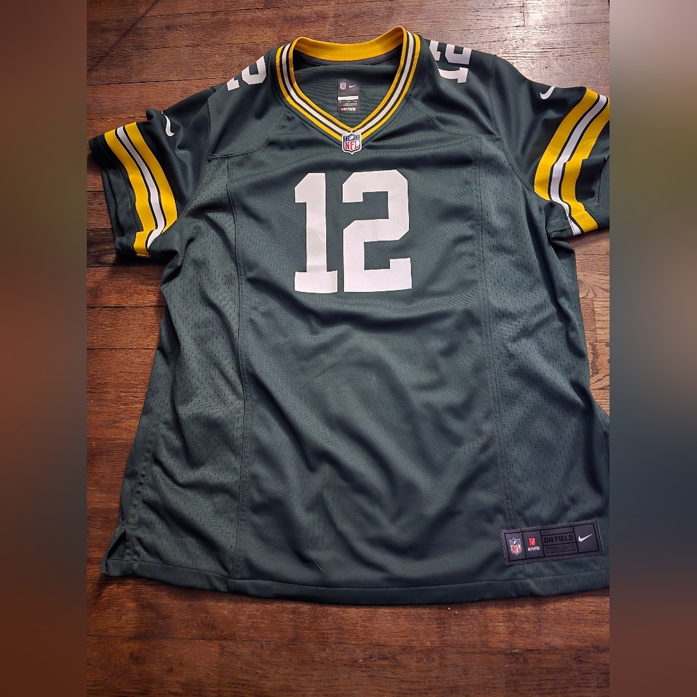 Nike on the field Green Bay Packers Aaron Rodgers Jersey 12 woman's xxl